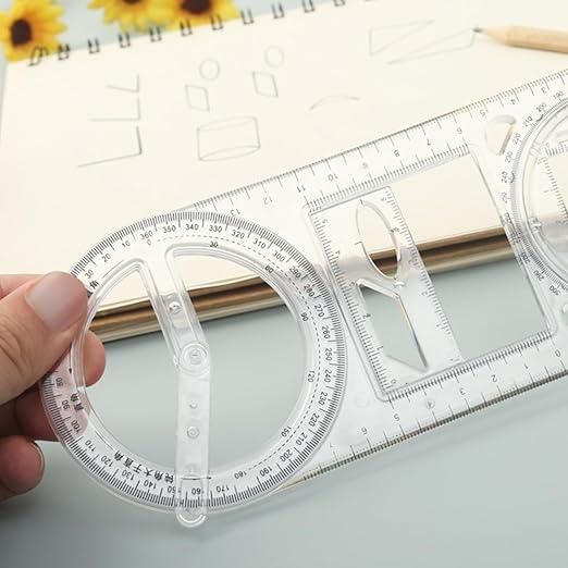 Multifunctional Geometric Ruler and Layout Tools