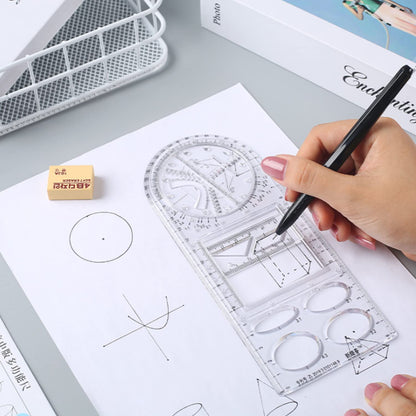 Multifunctional Geometric Ruler and Layout Tools
