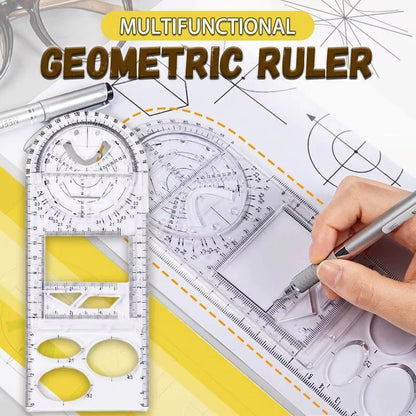 Multifunctional Geometric Ruler and Layout Tools